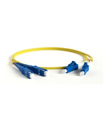 FC-D2-9-LC/UR-SC/UR-H-15M-LSZH-YL. Патч-корд волоконно-оптический одномодовый. Hyperline в Щелково
