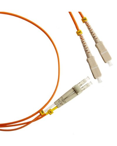 FC-D2-50-LC/PR-SC/PR-H-2M-LSZH-OR. Патч-корд волоконно-оптический LC-SC. Hyperline в Щелково