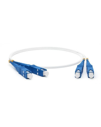 FC-D2-9A1-SC/UR-SC/UR-H-1M-LSZH-WH. Патч-корд волоконно-оптический SC-SC. Hyperline в Щелково