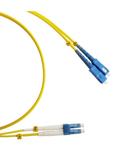 FC-D2-9-LC/UR-SC/UR-H-3M-LSZH-YL. Патч-корд волоконно-оптический LC/UPC-SC/UPC. Hyperline в Щелково