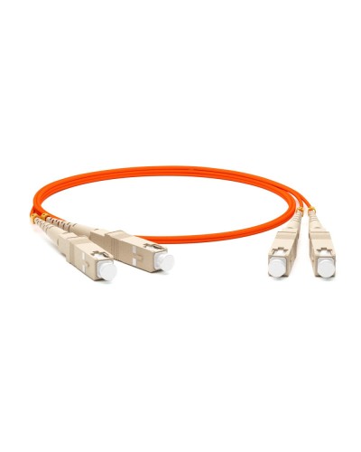 FC-D2-50-SC/PR-SC/PR-H-1M-LSZH-OR. Патч-корд волоконно-оптический SC-SC. Hyperline в Щелково
