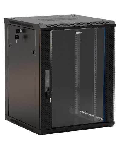 TWB-0666-GP-RAL9004. Шкаф телекоммуникационный 19 настенный 6U. Hyperline в Щелково