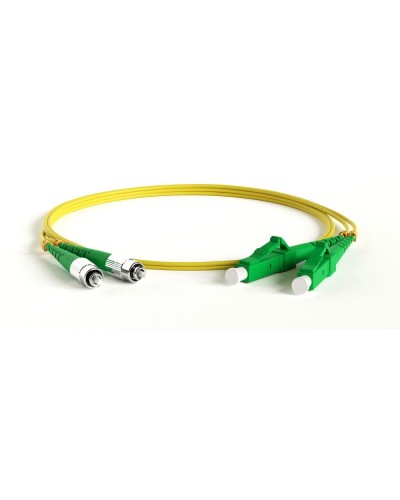 FC-D2-9-FC/AR-LC/AR-H-1M-LSZH-YL. Патч-корд волоконно-оптический FC-LC. Hyperline в Щелково