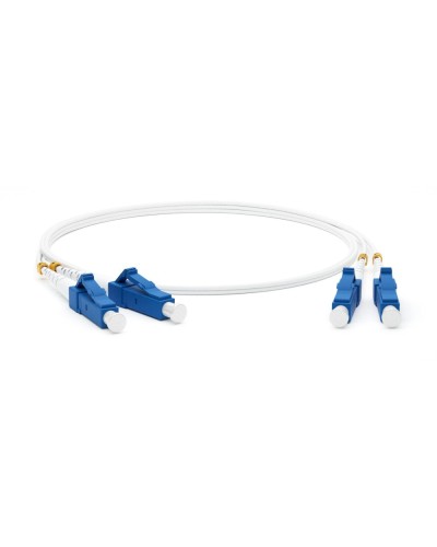 FC-D2-9A1-LC/UR-LC/UR-H-1M-LSZH-WH. Патч-корд волоконно-оптический LC-LC. Hyperline в Щелково