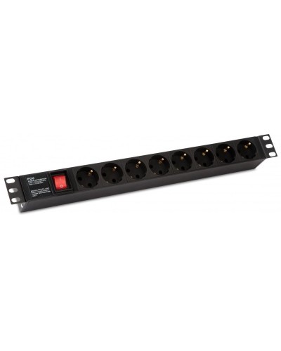 SHE19-8SH-S-IEC. Блок розеток 19. Hyperline в Щелково