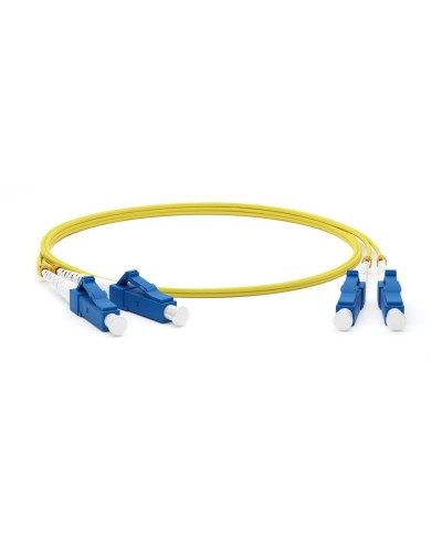 FC-D2-9-LC/UR-LC/UR-H-20M-LSZH-YL. Патч-корд волоконно-оптический одномодовый. Hyperline в Щелково