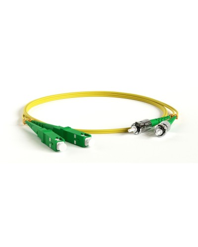 FC-D2-9-SC/AR-ST/AR-H-1M-LSZH-YL. Патч-корд волоконно-оптический ST-SC. Hyperline в Щелково