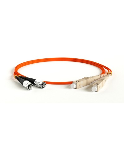 FC-D2-50-FC/PR-SC/PR-H-1M-LSZH-OR. Патч-корд волоконно-оптический SC-FC. Hyperline в Щелково