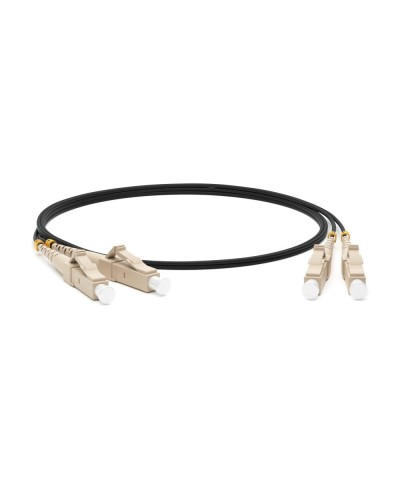 FC-D2-50-LC/PR-LC/PR-H-1M-LSZH-BK. Патч-корд волоконно-оптический многомодовый. Hyperline в Щелково