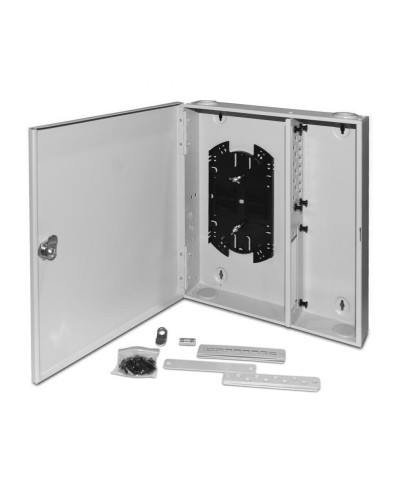 FO-WBX-4xSLT-W140H42-32UN-GY. Кросс оптический настенный. Hyperline в Щелково