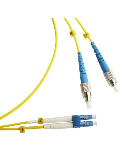 FC-D2-9-FC/UR-LC/UR-H-3M-LSZH-YL. Патч-корд волоконно-оптический FC/UPC-LC/UPC. Hyperline в Щелково