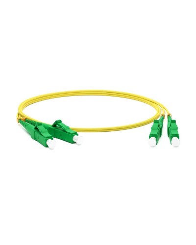 FC-D2-9-LC/AR-LC/AR-H-2M-LSZH-YL. Патч-корд волоконно-оптический одномодовый. Hyperline в Щелково