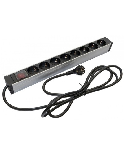 SHZ19-8SH-S-2.5EU. Блок розеток 19. Hyperline в Щелково