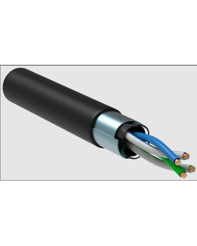 GENERICA F/UTP 5E 24AWG 2PR LDPE 1м черный 305м (BC3-C5E02-339-305-R-G). Кабель «витая пара» (LAN) для структурированных систем связи. IEK в Щелково