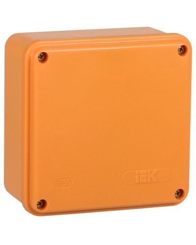 Коробка распаячная огнестойкая ПС 100х100х50 6P 4мм² IP44 гладкие стенки (UKF20-100-100-050-6-4-09). Коробка распаячная огнестойкая безгалогенная (HF). IEK в Щелково