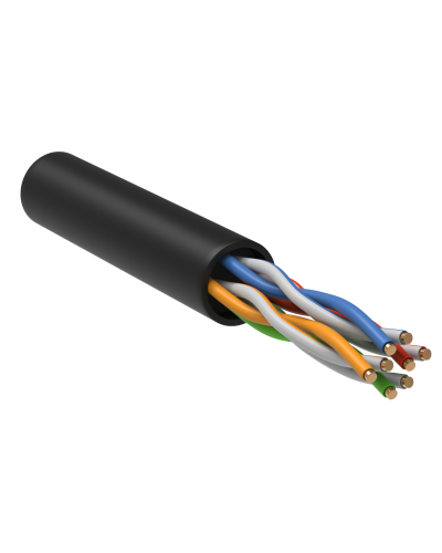GENERICA U/UTP кат.5E 24AWG 4 пары LDPE черный (BC3-C5E04-139-305-R-G). Кабель «витая пара» (LAN) для структурированных систем связи. IEK в Щелково