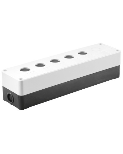 Корпус КП105(6) для кнопок 5(6) мест белый (BKP10-6-K01). Корпус для кнопочных постов. IEK в Щелково