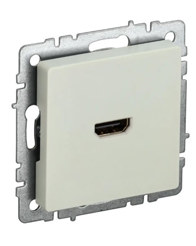 Розетка HDMI РHDMI-0-БрКр бежевый BRITE (BR-H10-K10). Розетка HDMI. IEK в Щелково