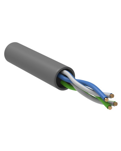 GENERICA U/UTP кат. 5E 100МГц 2 пары PVC INDOOR серый (BC1-C5E02-111-305-G). Кабель «витая пара» (LAN) для структурированных систем связи. IEK в Щелково