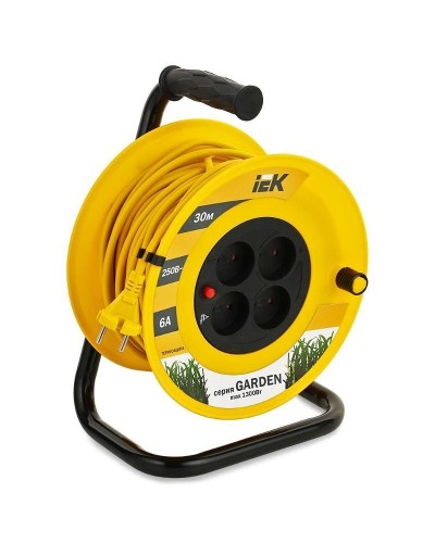 УК30 4 места, 30м (WKP23-06-04-30). Удлинитель на катушке Garden. IEK в Щелково