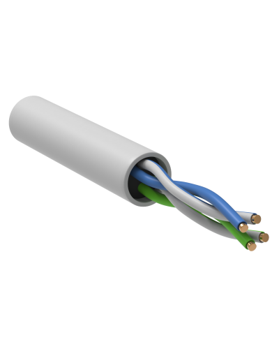 GENERICA U/UTP кат. 5E 24AWG 2 пары LSZH INDOOR белый (BC1-C5E02-128-305-G). Кабель «витая пара» (LAN) для структурированных систем связи. IEK в Щелково