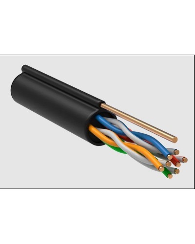 GENERICA U/UTP 5E 24AWG 4PR LDPE трос черный (BC3-C5E04-159-305-R-G). Кабель «витая пара» (LAN) для структурированных систем связи. IEK в Щелково