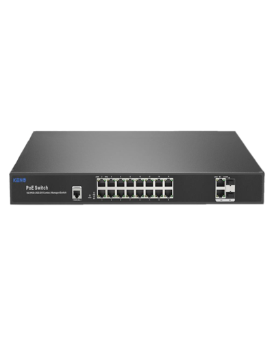 KN-SW1602SFP/M2. Коммутатор с питанием по PoE. KENO в Щелково