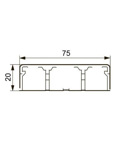 Короб DLPlus 75х20 (030033): Кабель-канал в Щелково