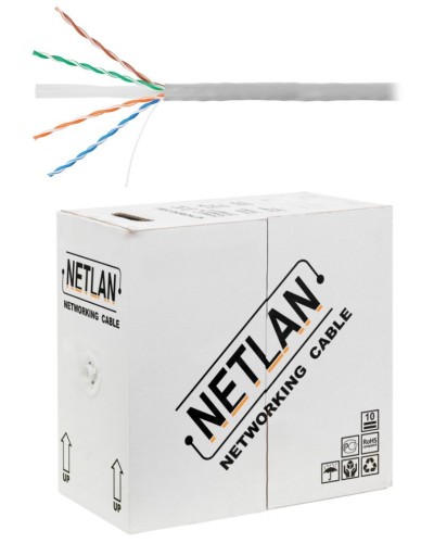 U/UTP 4pair, Cat6, Solid, In, PVC (EC-UU004-6-PVC-GY). Кабель «витая пара» (LAN) для структурированных систем связи. NETLAN в Щелково