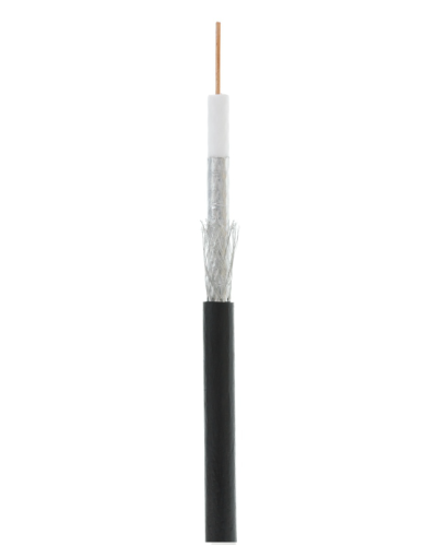 RG-6 CCS, Out, PE (UEC-C2-32123B-BK-3). Кабель коаксиальный омедненный. NETLAN в Щелково