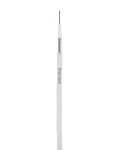 RG-6 CCS, In, PVC (EC-C2-32123A-WT-3). Кабель коаксиальный омедненный. NETLAN в Щелково