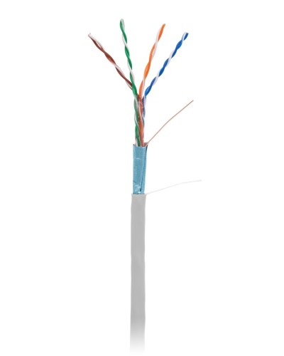 F/UTP 4pair, Cat5e, In,PVC (EC-UF004-5E-PVC-GY-1). Кабель «витая пара» (LAN) для структурированных систем связи. NETLAN в Щелково