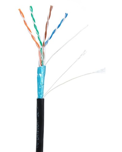 F/UTP 4pair, Cat5e, Out, PE (EC-UF004-5E-PE-BK-1). Кабель «витая пара» (LAN) для структурированных систем связи. NETLAN в Щелково