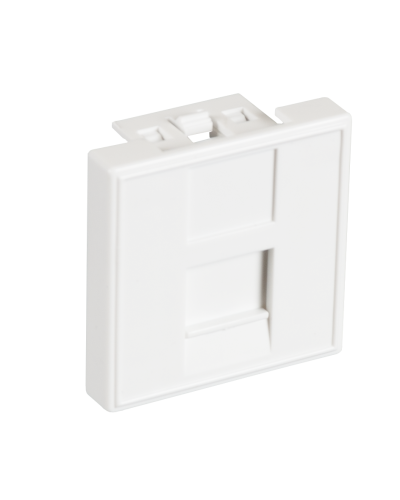 EC-IMF-1-WT-10 (10шт). Вставка 45x45 (Mosaic) для 1 модуля Keystone Jack. NETLAN в Щелково