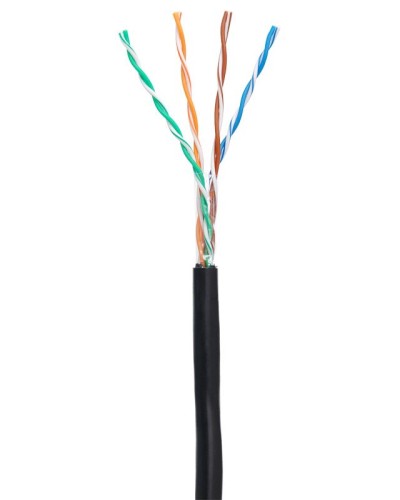 U/UTP 4pair, Cat5e, Out, PE (EC-UU004-5E-PE-BK-1). Кабель «витая пара» (LAN) для структурированных систем связи. NETLAN в Щелково