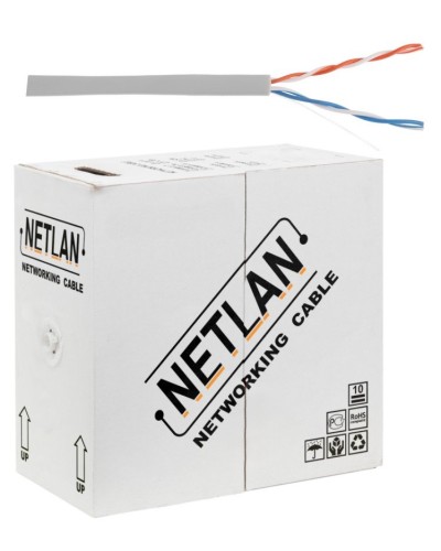 U/UTP 2pair, Cat5, In, PVC, CCA (CCA-UU002-5-PVC-GY) . Кабель «витая пара» (LAN) для структурированных систем связи. NETLAN в Щелково