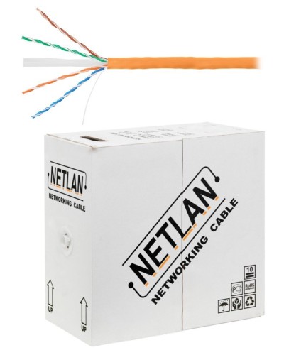 U/UTP 4pair, Cat6, Solid, In, LSZH (EC-UU004-6-LSZH-OR). Кабель «витая пара» (LAN) для структурированных систем связи. NETLAN в Щелково