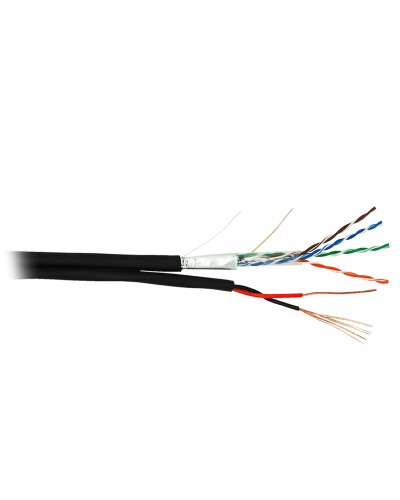 F/UTP 4pair, Cat5e, Out, PVC+PWR (EC-UF004-5E-PC150-PE-BK). Кабель «витая пара» (LAN) для структурированных систем связи. NETLAN в Щелково