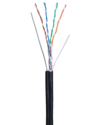 U/UTP 4pair, Cat5e, Out, Sw, PE (EC-UU004-5E-PE-SW-BK). Кабель «витая пара» (LAN) для структурированных систем связи. NETLAN в Щелково