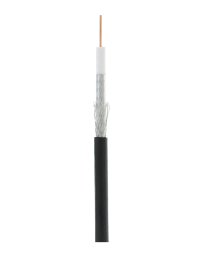 RG-6 CCS, Out, PE (EC-C2-32123B-BK-3). Кабель коаксиальный омедненный. NETLAN в Щелково