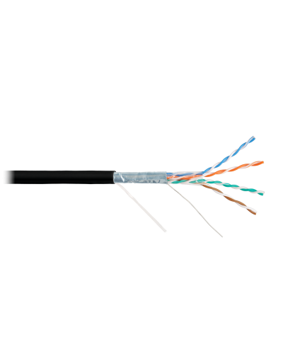 F/UTP 4pair, Cat5e, Solid, Out, PVC (NMC 9200B-BK). Кабель «витая пара» (LAN) для структурированных систем связи. NIKOMAX в Щелково