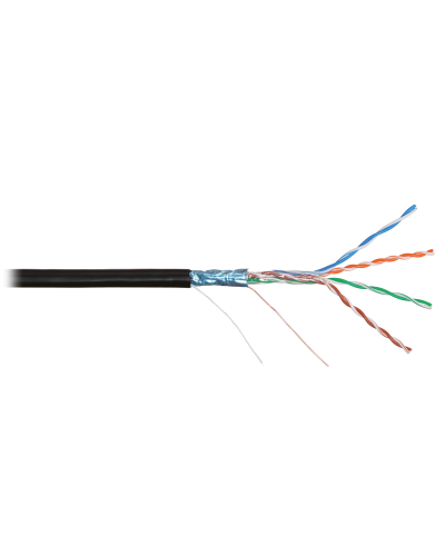 F/UTP 4pair, Cat5e, Solid, Out, PVC (NMC 2200B-BK). Кабель «витая пара» (LAN) для структурированных систем связи. NIKOMAX в Щелково