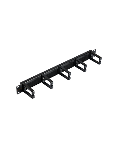 NMC-OP530HB-1U-BK-2 (2 шт). Кабельный органайзер 19 с щёточным вводом. NIKOMAX в Щелково