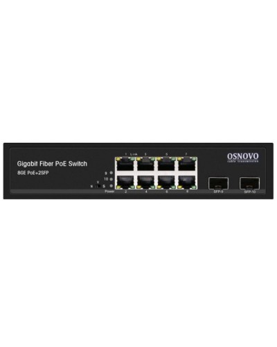 SW-80802(150W). Промышленный PoE коммутатор Gigabit Ethernet на 10 портов. OSNOVO в Щелково