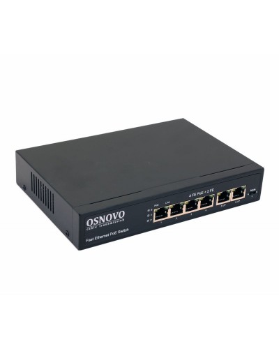 SW-20600(80W). Коммутатор 6-портовый  Fast Ethernet с PoE. OSNOVO в Щелково
