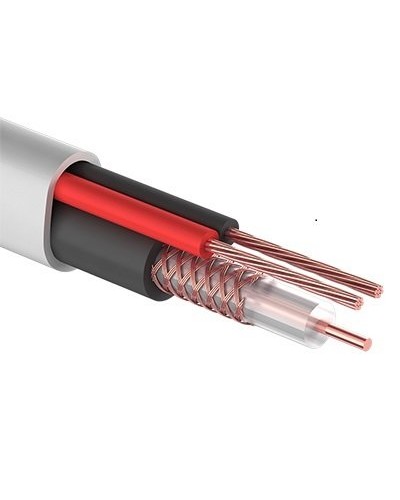 КВК-В-2+2x0,50 мм² (Cu/Cu) белый PROconnect (01-4213). Кабель комбинированный для систем видеонаблюдения. PROCONNECT в Щелково