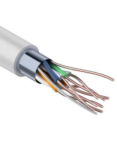F/UTP Light, CAT 5, PVC, 4PR, 26AWG, омедненный INDOOR, SOLID, серый, 305м, PROconnect (01-0148-3). Кабель «витая пара» (LAN) для структурированных систем связи. PROCONNECT в Щелково