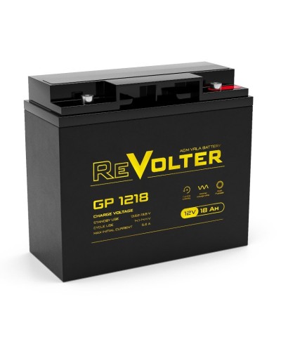 Revolter GP 1218. Аккумулятор автомобильный герметичный свинцово-кислотный. Revolter в Щелково
