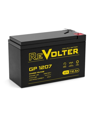 Revolter GP 1207. Аккумулятор автомобильный герметичный свинцово-кислотный. Revolter в Щелково