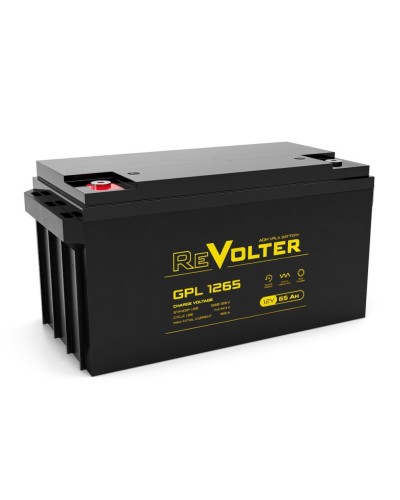 Revolter GPL 1265. Аккумулятор автомобильный герметичный свинцово-кислотный. Revolter в Щелково